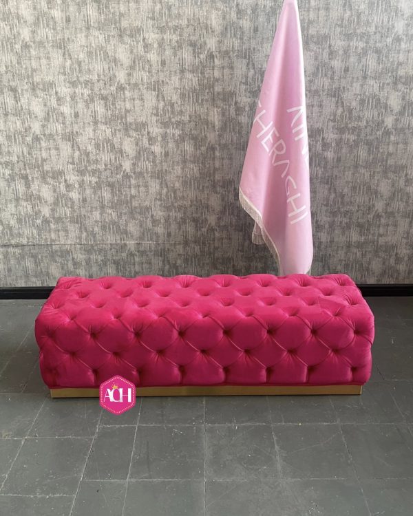 پاف چستر مستطیل پایه استیل ۱۵۰ - Image 2