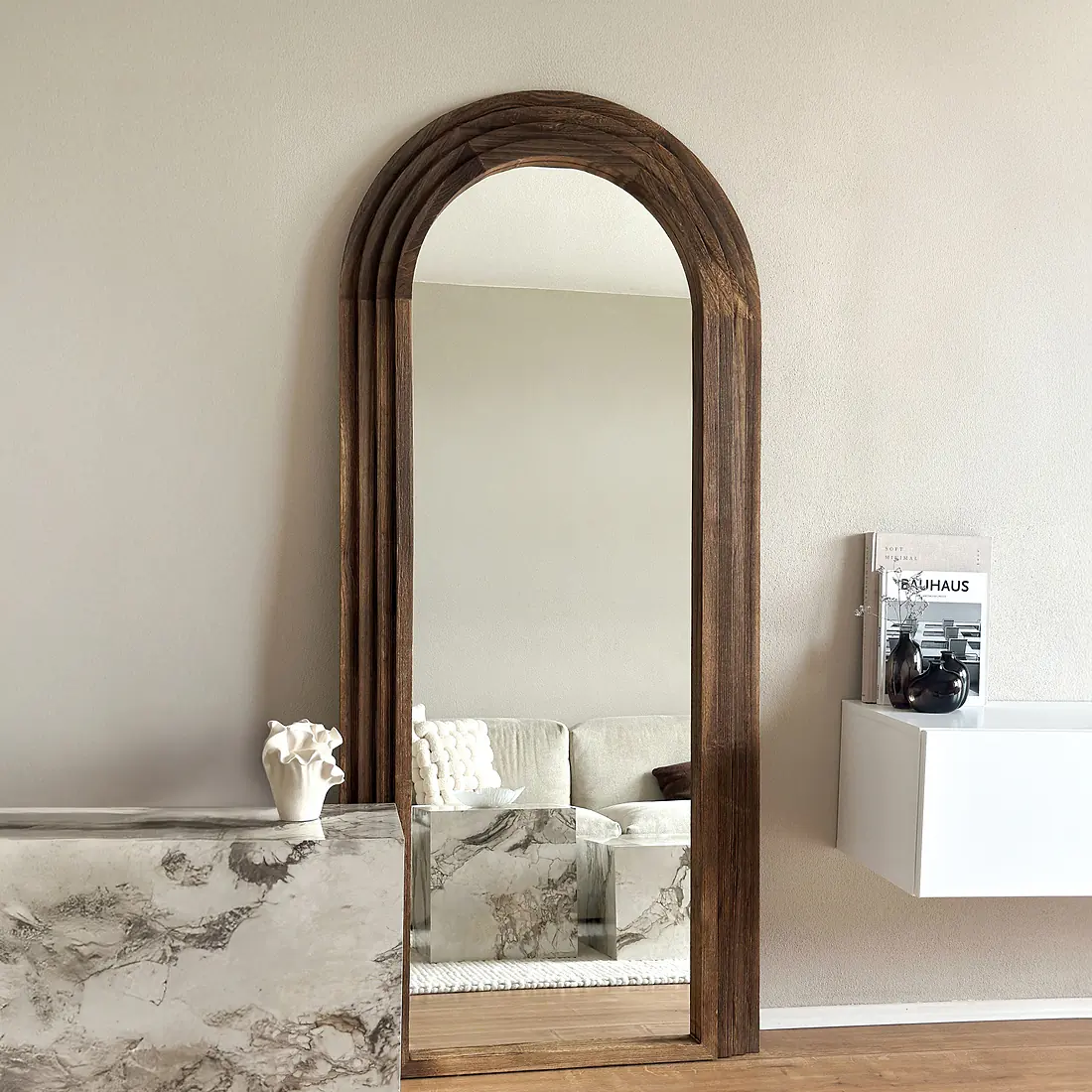 آینه ویلیام ۱۸۰ * ۸۰ (گردویی) - Image 3