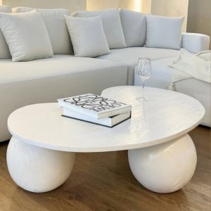 میزجلومبلی سه گوی صفحه چوب دفرمه